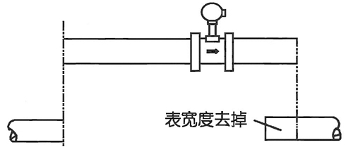 dn200渦街流量計焊接法蘭安裝示意圖一